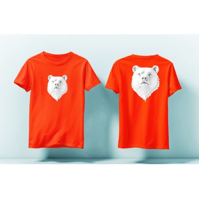 Tricou Urs Alb cap
